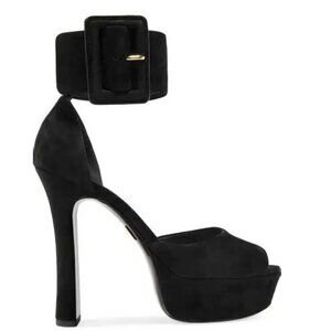 MICHAEL KORS - TATIANA RUNWAY BLACK SUEDE – LIKE NEW CONDITION - S: 9